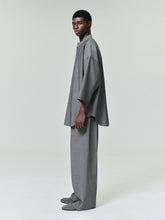 Cotton Wool Oxford Wide Leg Drawstring Pants