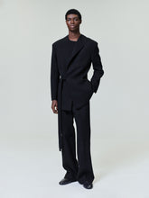 Double Weave Wool Tailored Flared Pants